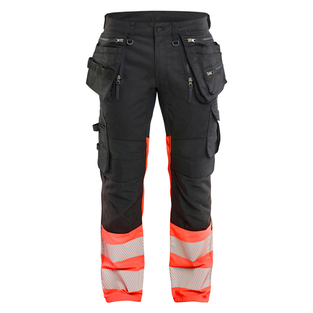 VARSELBYXA STRETCH SVART/VARSELRÖD D100 | Beijerbygg Byggmaterial
